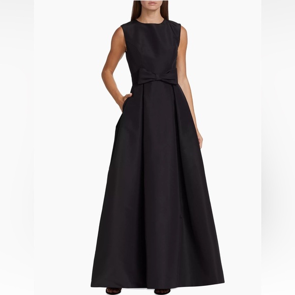 NWT Alexia Maria Grace Silk Faille Ball Gown Dress w/Removable Bow Belt Size 0 - Picture 4 of 16